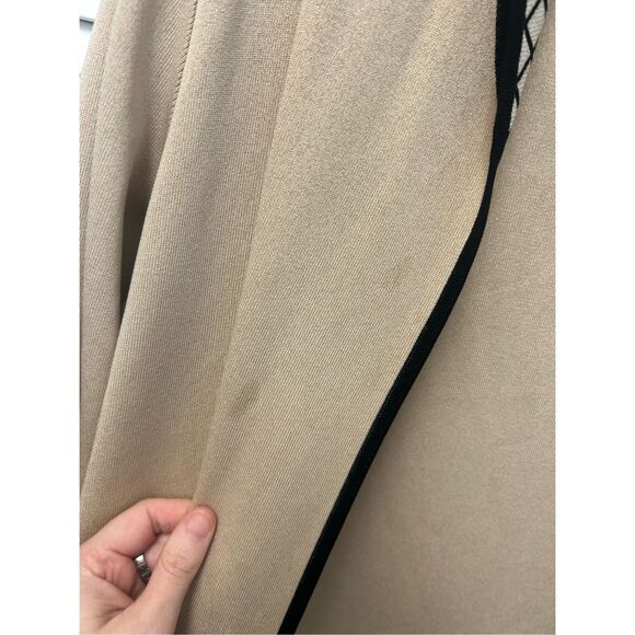 Misook Tan Black Knit Blazer Jacket, Sz Medium, MSRP $378 - Picture 8 of 9